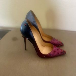 Christian LOUBOUTIN Heels Women's Degraspike 120 Pumps Size 40 Rose Digitale